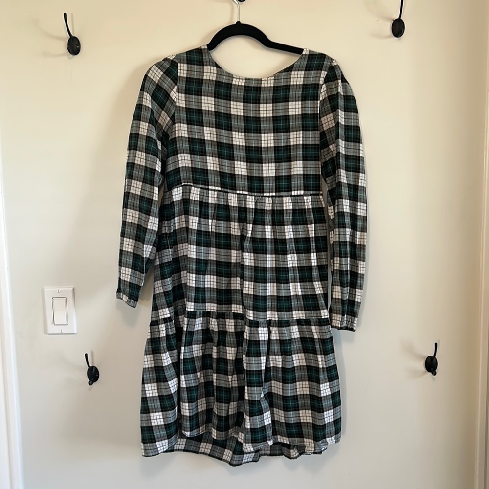Zara green plaid dress